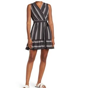 NWT Sam Edelman Stripe A-Line Mini Dress - Size 14